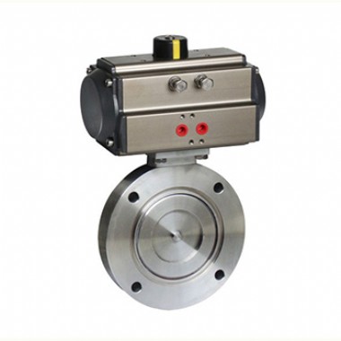 Pneumatic vacuum butterfly valve