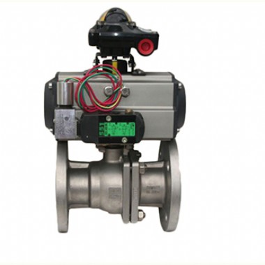 Pneumatic flanged solar standard ball valve