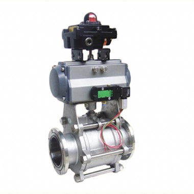 Pneumatic vacuum ball valve
