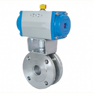 Pneumatic ultra-thin ball valve