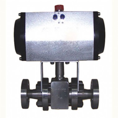 High pressure forged steel pneumatic valve