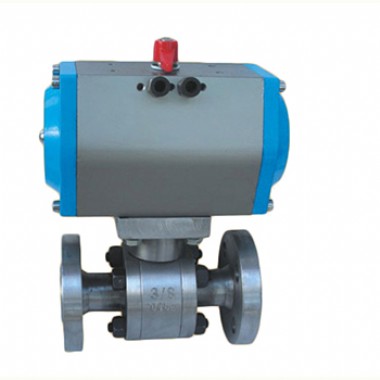 Pneumatic high pressure ball valve